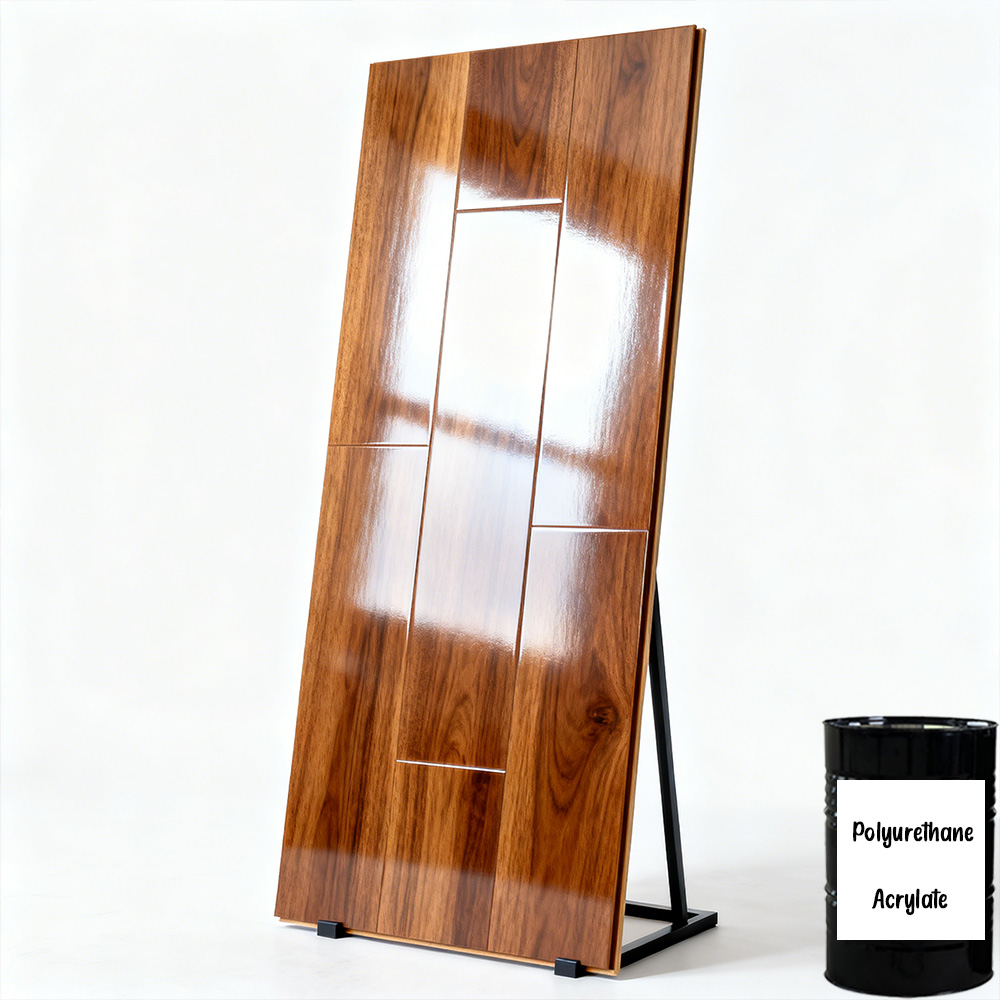 Versatile Polyurethane Acrylate Oligomer with Moderate Hardness and Enhanced Wettability for Floor, Wood, and Paper Coatings