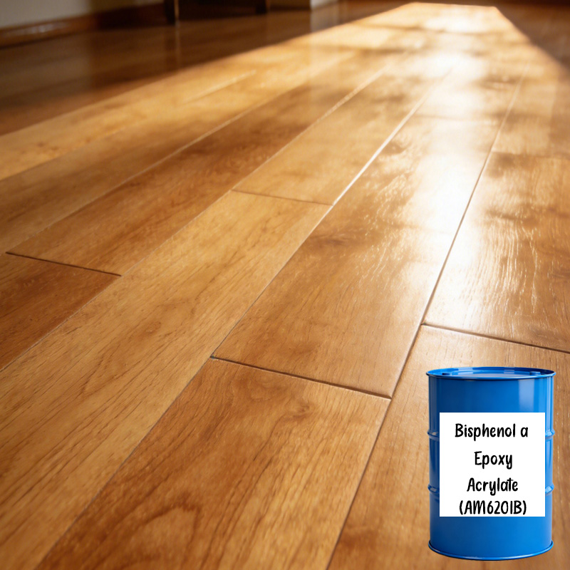 AM6201B Bisphenol A Epoxy Acrylate Oligomer – Low Volume Shrinkage, Rapid Cure & High Hardness for Wood and Flooring Applications