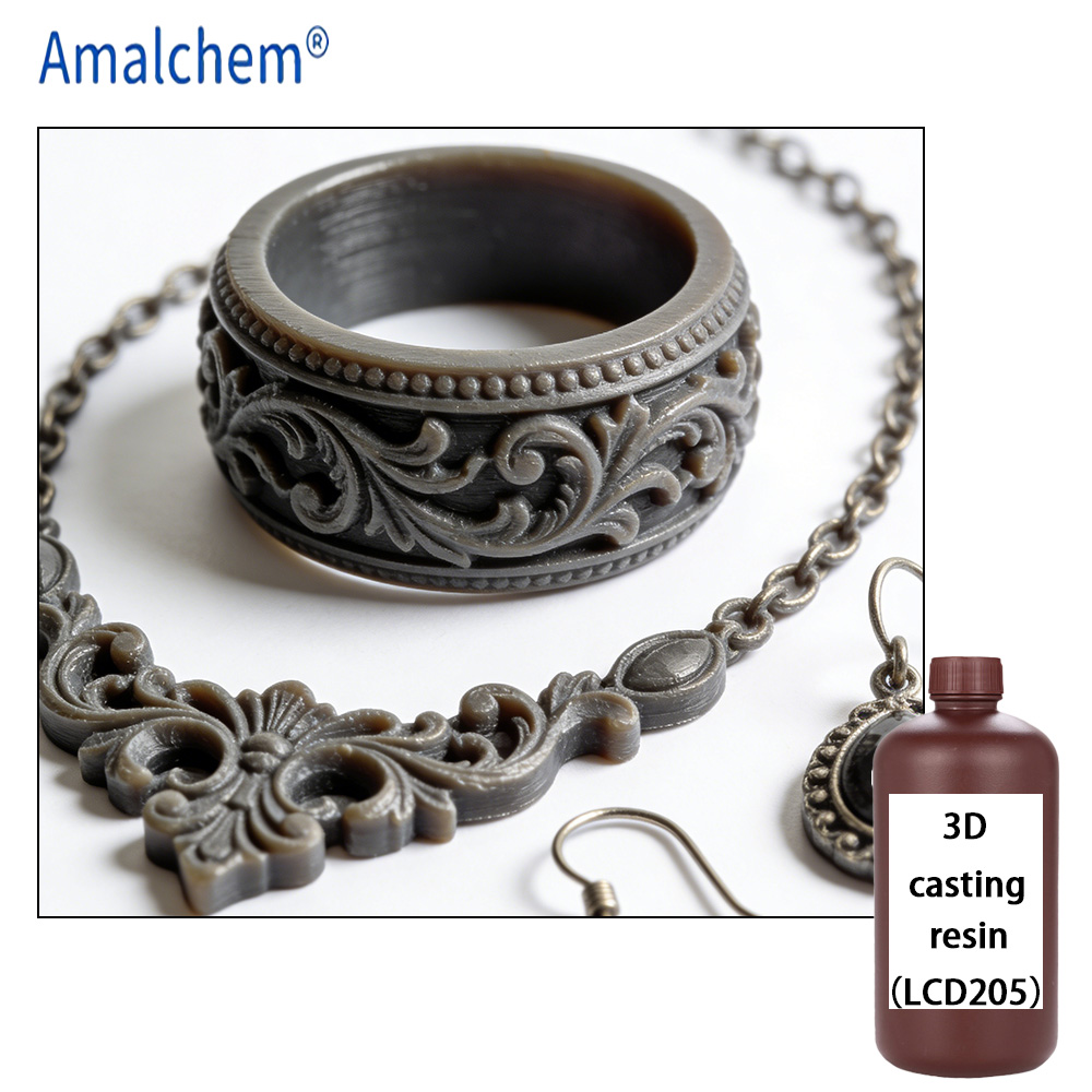 Amalchem UV Photosensitive Casting 3D Print Resin for Jewelry Casting