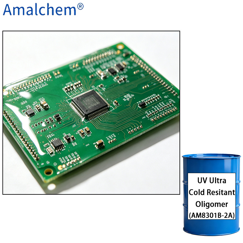 AM8301B-2A UV Ultra-Low-Temperature Inkjet Resin: Ultra-Low Temperature Resistance, High Toughness & Excellent Wetting for Conformal Coatings and UV Adhesives