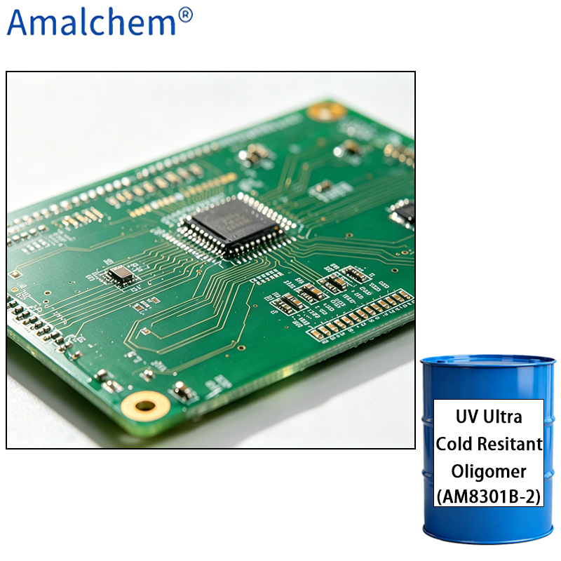 Ultra-Cold Resistant UV Resin AM8301B-2 – High Toughness & Superior Substrate Wetting for Conformal Coating & UV Adhesive Applications