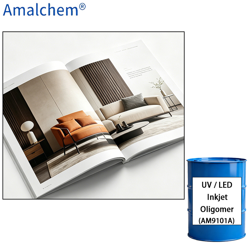 AM9101A UV/LED Curable Resin – Low-Temperature Resistance, Toughness & Superior Wetting for Inkjet and Overprint Varnish